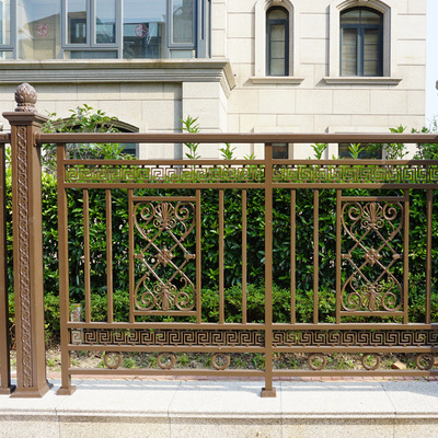 Manufactor Direct selling Aluminium guardrail courtyard villa Wall Railing aluminium alloy machining customized Assembled Portable fence