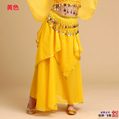 New children's Indian dance costumes, children's four-piece gold skirt, children's belly dance dance practice skirt clothing