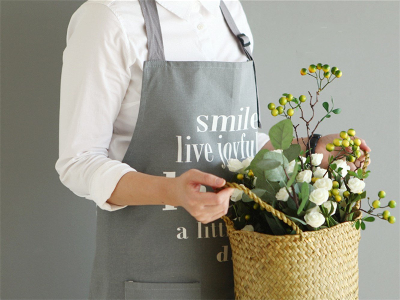 廣告圍裙定做印花LOGO 韓版時尚圍裙定制 咖啡奶茶店可愛圍裙批發(fā)