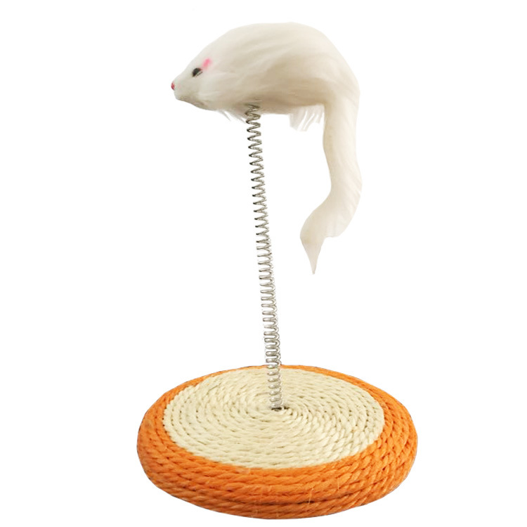 고양이 스크래치 보드 봄 피부 마우스 작은 대마 고양이 테이블 이중 목적 고양이 발톱 연삭 장난감