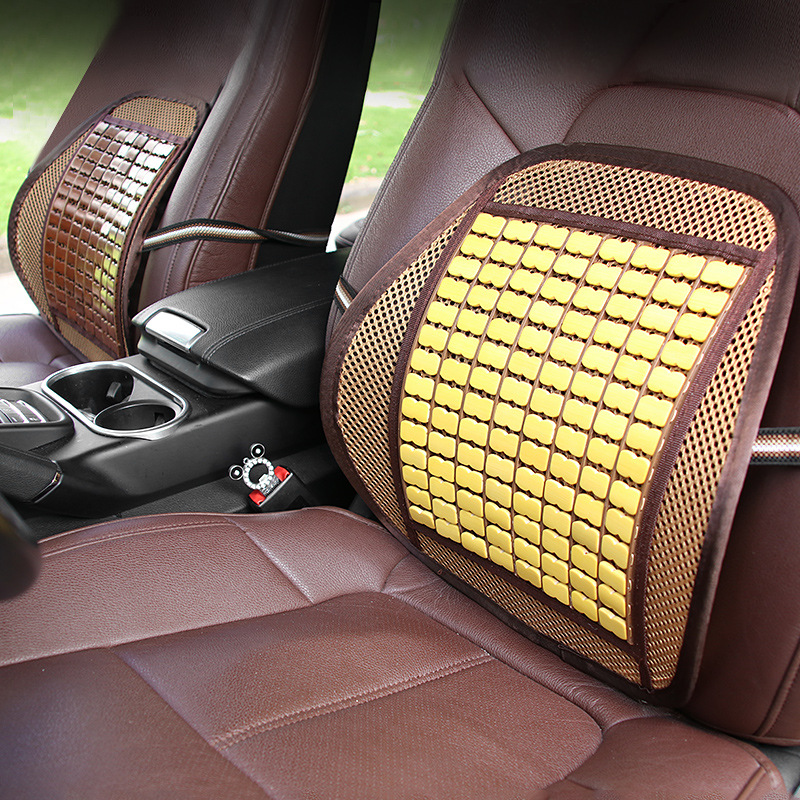 夏天碳化竹片腰靠 透氣靠背 車用腰墊辦公腰托R-7262