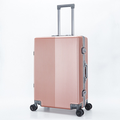 [Ai Li Xing]business affairs Aluminum frame trunk Lockbox Manufactor Direct selling Draw bar box Universal wheel customized