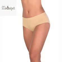 外贸尾单库存处理 女式无缝 中腰简约丝滑透气柔软三角内裤