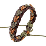 Student Bracelet Handmade Retro Woven Leather Bracelet Wholesale display picture 5