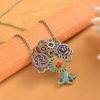 Retro accessory, metal necklace with gears, European style, punk style, Aliexpress, ebay