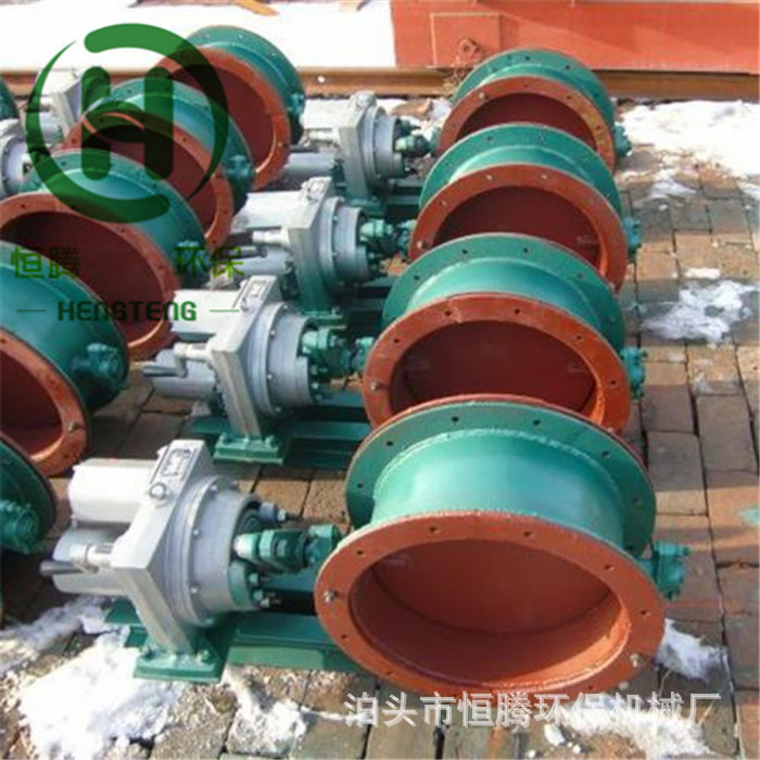 环保含尘冷风热风管道通风蝶阀500型手动涡轮调风阀不锈钢风门