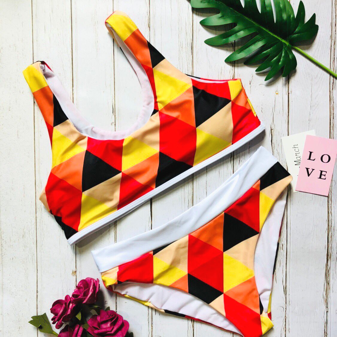 Sexy Plaid Bikini Split two-piece Swimsuit nihaostyles wholesale clothing NSCMB98255