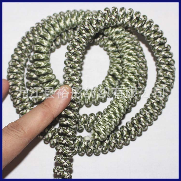 【裕彤】定制 电话弹力绳子 4MM旋转扭扭绳子 涤纶 弹簧松紧绳