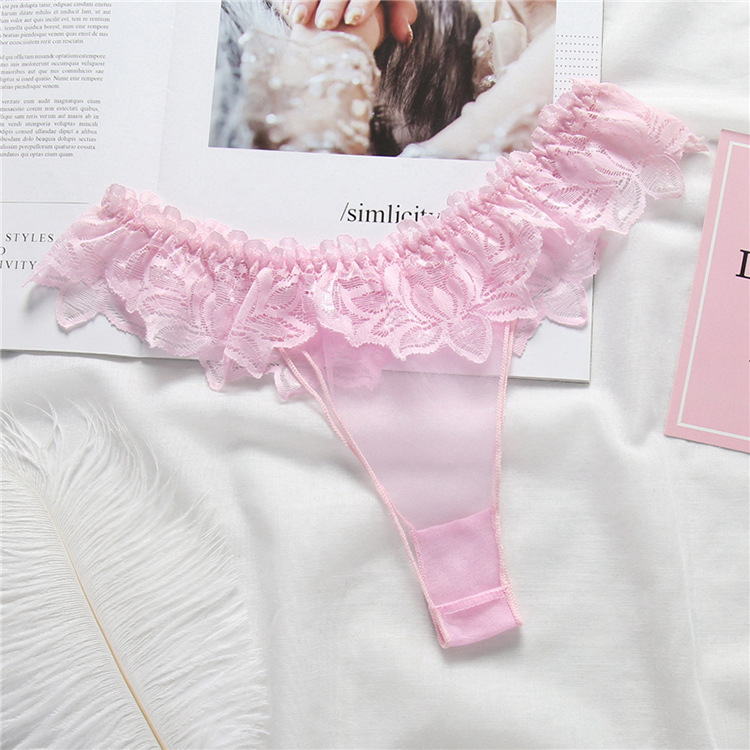 Transparent Lace Thong - Image 7