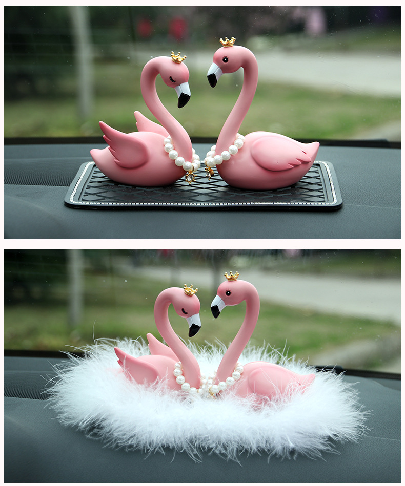 火烈鸟车摆件_14