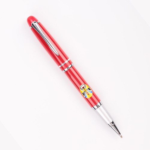 New plastic imitation ceramic bead student writing pen, office signing pen, business gift for gifting, can be engraved