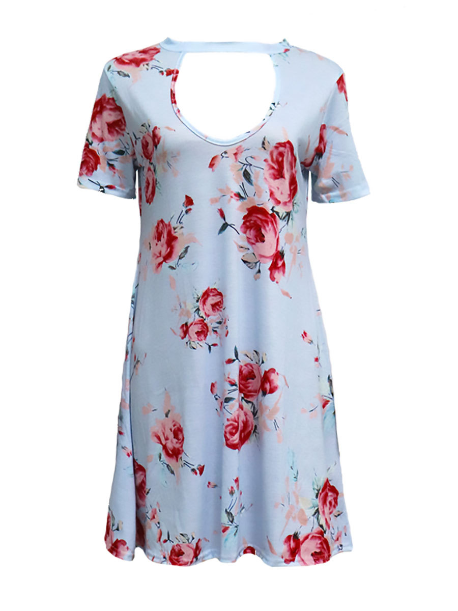 Summer Floral Print Short Skirt Fresh Design Lightweight Fabric Perfect for Casual Outings Wholesale Available