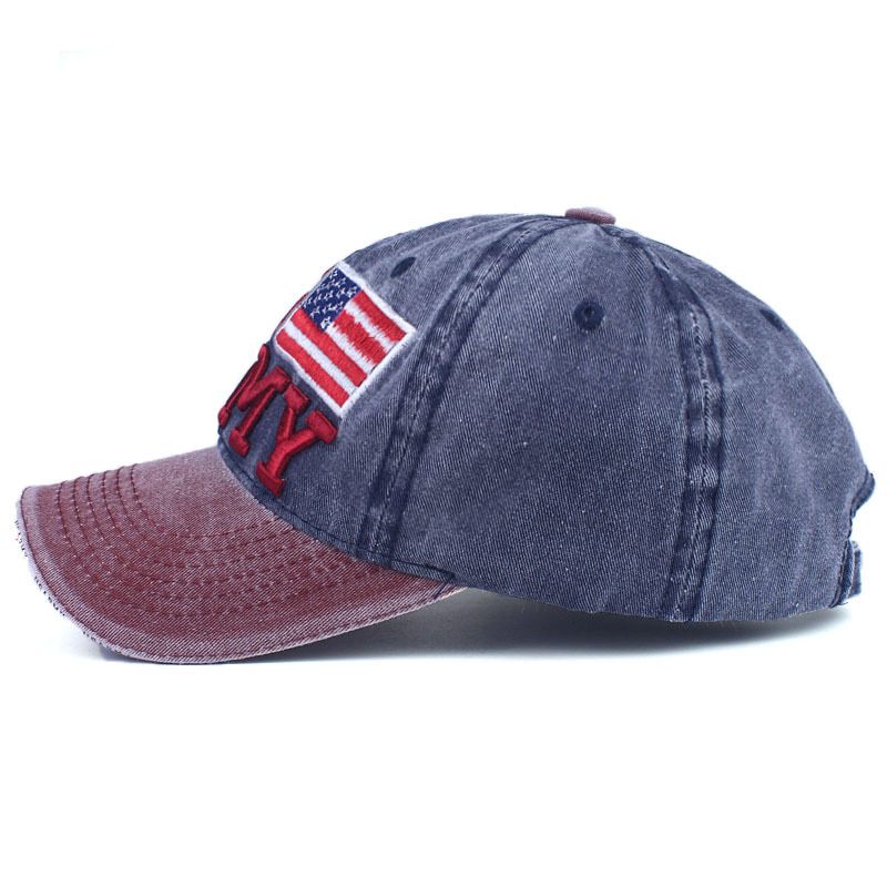 Gorra De Béisbol Lavada Gorro De Algodón Bordado Ojo De Águila display picture 5