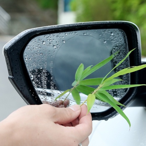 Car rearview mirror waterproof film, anti-fog hydrophobic film, reverse mirror, anti-glare, car rain-proof film, water-repellent film to remove water