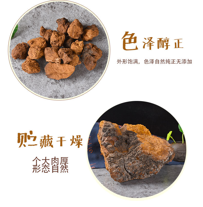 Chaga Mushroom (Inonotus obliquus) — Wild-Harvested Birch Conk from Changbai Mountain, 500g key features