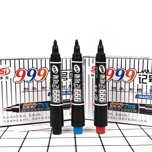 Wholesale black/blue/red thick tip marker pen oil pen express logistics hook line pen