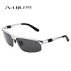 New sunglasses aluminum -magnesium sunglasses Men's polarized mirror fishing fish watch fish polarized glasses riding driving color glasses