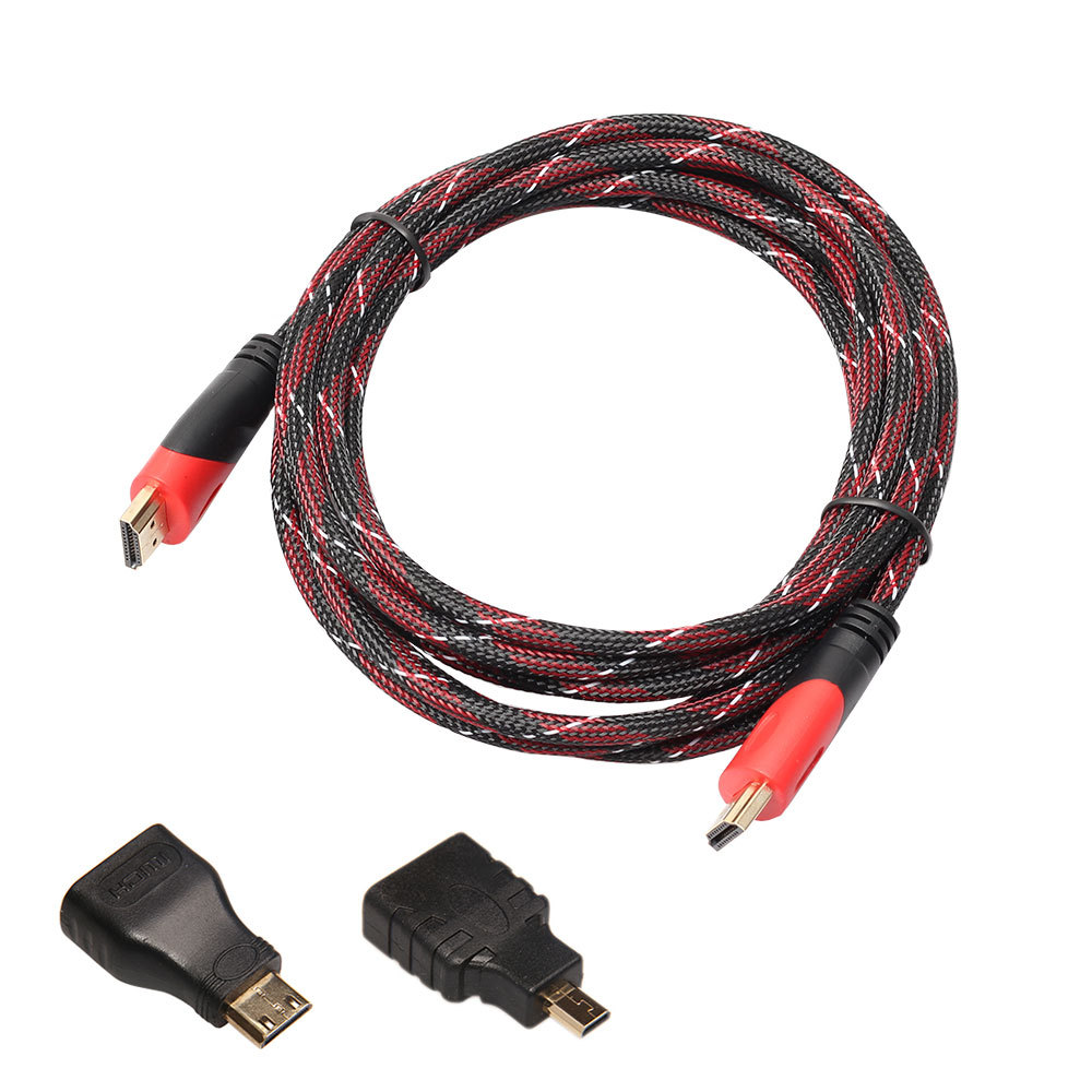 （中性）高速24K镀金HDMI电缆+mini hdmi+mi