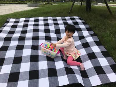 户外防潮垫 防水地垫 绒面200X200加厚野餐垫厂家 多人沙滩垫批发|ru