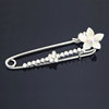 Fashionable pin flower-shaped, sweater, cardigan, brooch, protective underware, Japanese and Korean, simple and elegant design, cat's eye, flowered