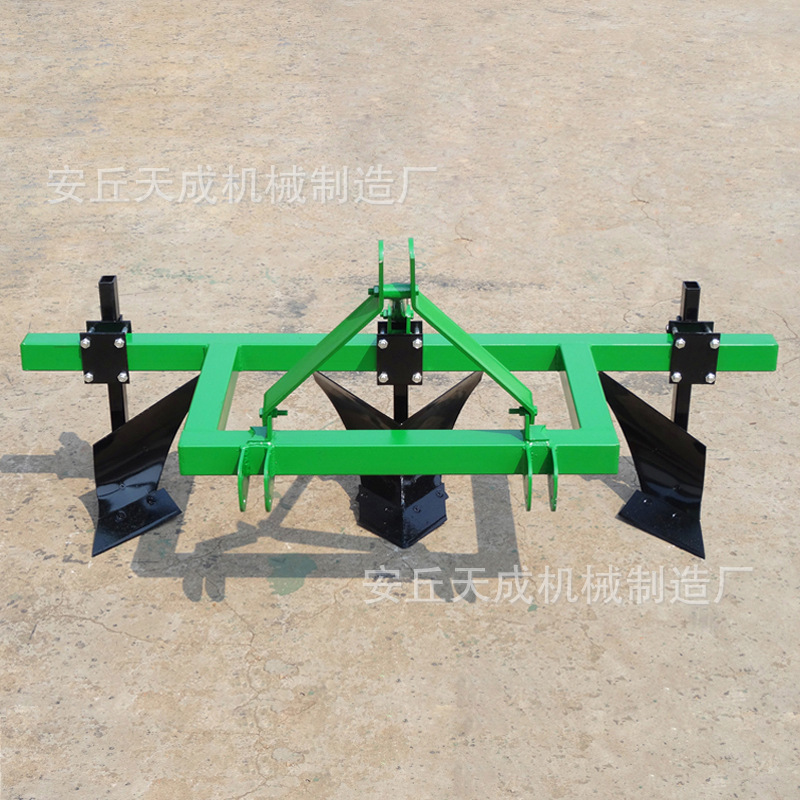 四轮拖拉机带的一机多用起垄犁开沟犁农用耕地犁双行起垄种植机械