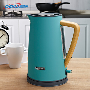 思迪乐欧式创意电热水壶小家电批发304不锈钢自动断电家用烧水壶