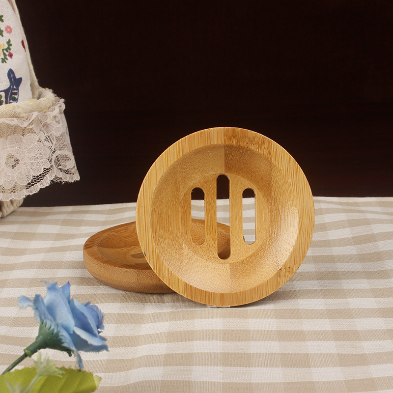 Factory cargo source Bamboo handmade round soap box/bamboo soap…