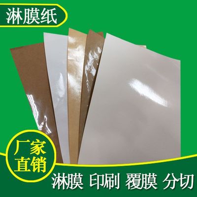 厂家批发淋膜纸30-120g白色淋膜纸防水防潮包装用卷筒平板淋膜纸
