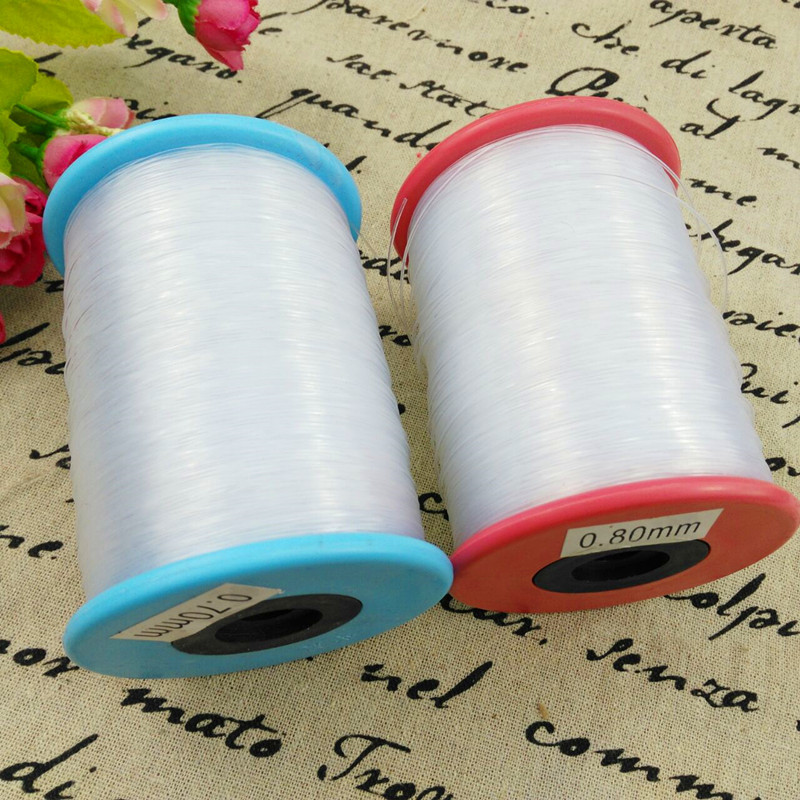 桶装尼龙钓鱼线 无弹力线 渔具用品 DIY串珠线工具 手工水晶线|ru