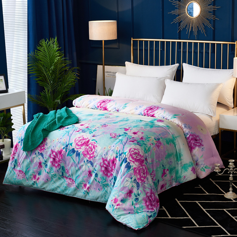 水洗真丝冬被天丝礼品被子单双人春秋被芯礼品团购代发 厂家直销|ms