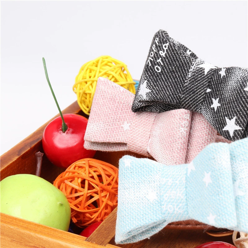 Genuine denim polyurethane choker with bow, direct factory sales