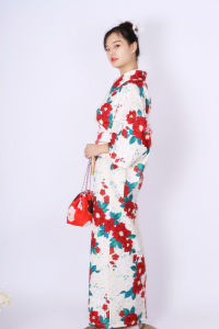 Japanese kimono in autumn and winter