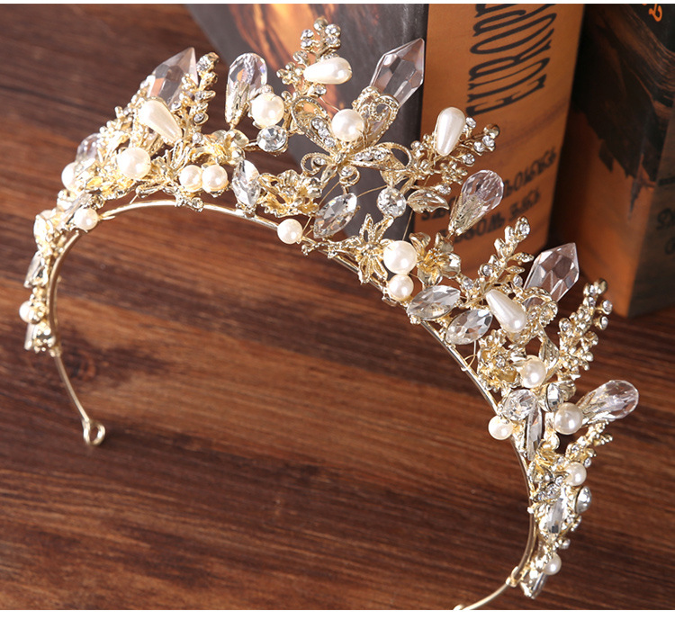 Style Baroque Fleur Alliage Cristal Perle Incruster Strass 1 Pièce display picture 2