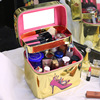 new pattern high-grade High-end Bright skin Cosmetic portable Stereotype PU Makeup box travel Skin care products Storage bag customized