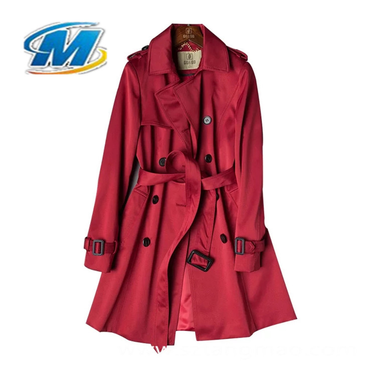 供应出口150D*150D全涤全消光斜纹华风衣面料 工装制服面料