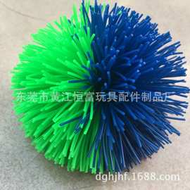 橡皮筋毛毛球 橡胶丝毛毛球 硅胶毛毛球