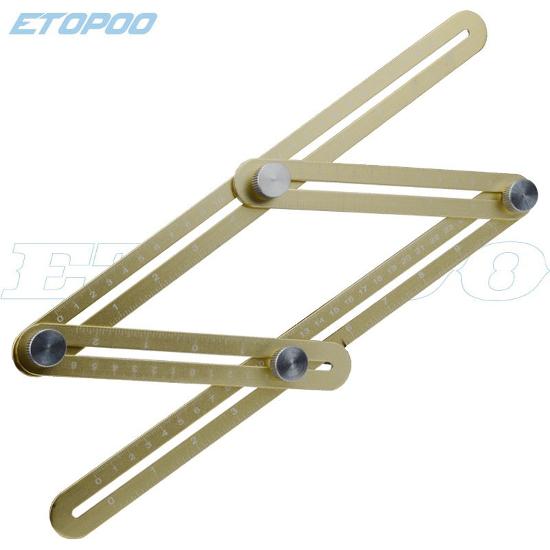 Etopoo荣誉新品 激光刻线100-200MM  四边折尺 多功能折尺|ru