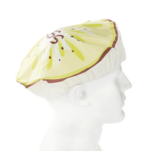 Japanese style cute fruit cartoon waterproof bathing shower cap adult women's shower cap bathing shampoo anti-oil cigarette butt cover