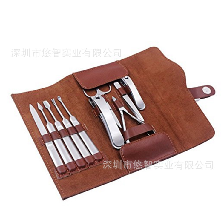 PU剪刀皮套 美甲工具包收纳包 多支装指甲刀皮套 折叠包