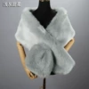 Light gray super soft widened shawl