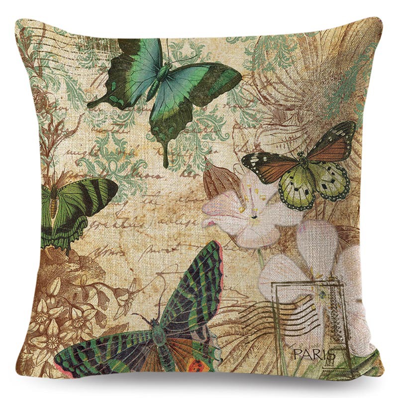 花草复古抱枕11