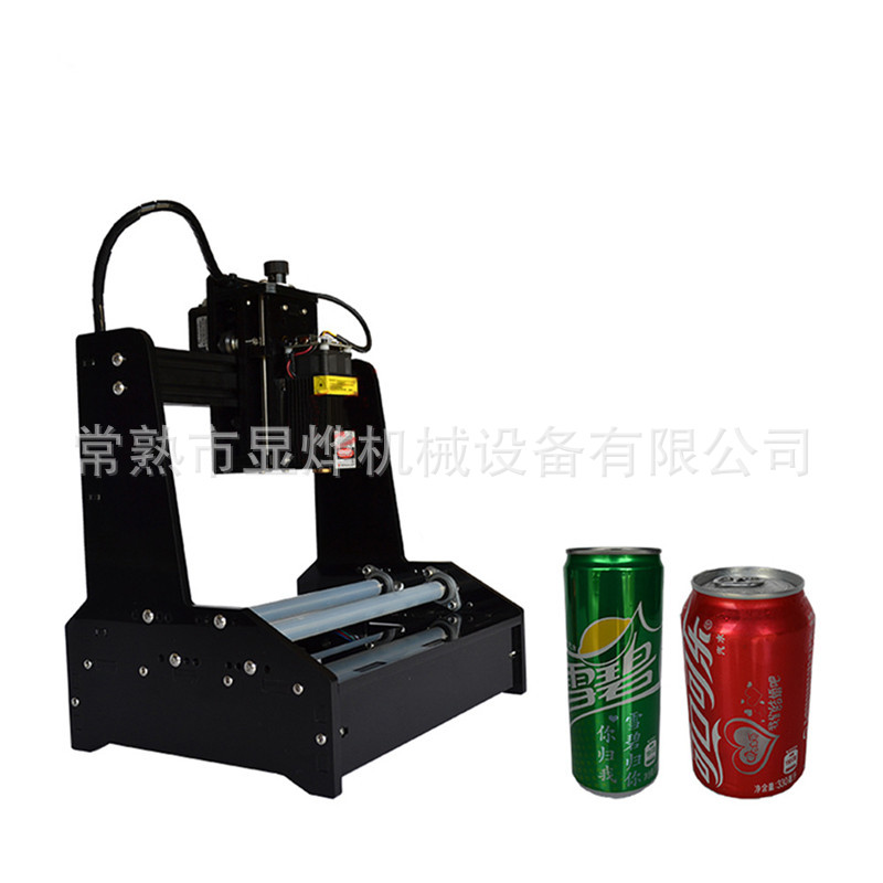 不锈钢激光雕刻机圆柱体激光雕刻机可乐瓶非金属数控刻雕刻机批发