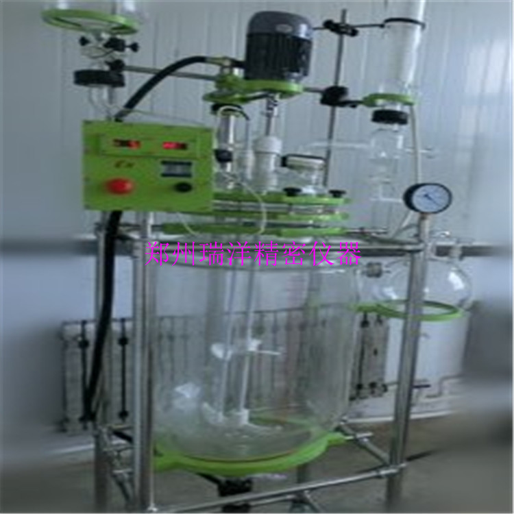 郑州瑞洋厂家批发实验室仪器 化工设备S212- 80L双层玻璃反应釜|ms