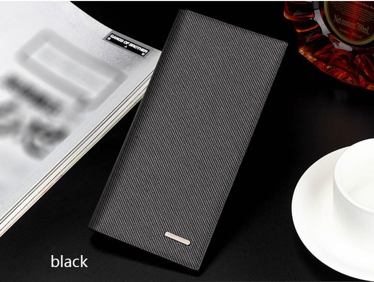 Men's Long Thin Wallet Casual Multi-card Card Holder Leather Brand Korean Wallet Large Capacity display picture 14