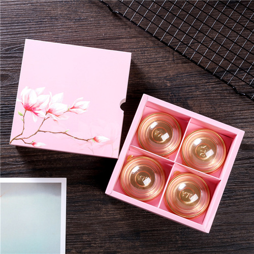 New Mid-Autumn Egg Yolk Mooncake Packaging Box Gift Box 6 Pcs 4 Pcs Egg Yolk Mooncake Packaging Box Universal