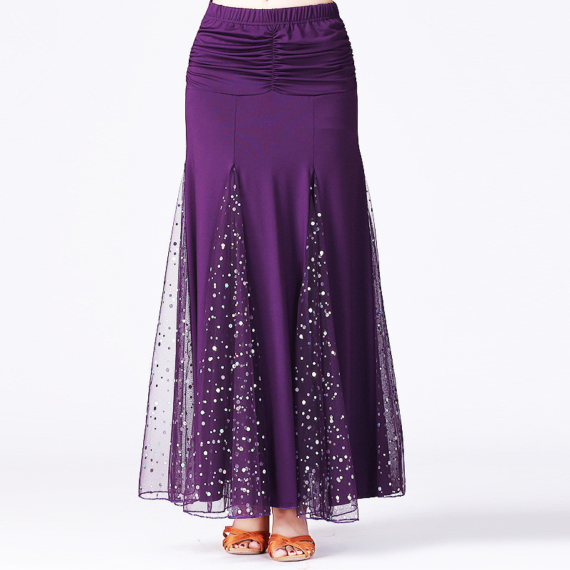 Black Ballroom dance skirts for women National standard dance modern