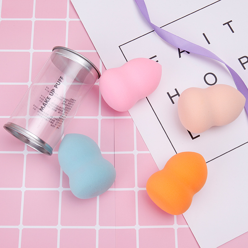 Baili herramientas de belleza de la calabilla en polvo soplo mojado y seco de doble uso de la belleza del huevo gota de agua oblicua corte de maquillaje esponja maquillaje caja de huevo