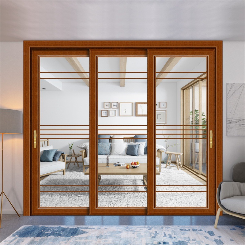三軌道推拉門陽台隔斷廚房衛生間推拉移門
