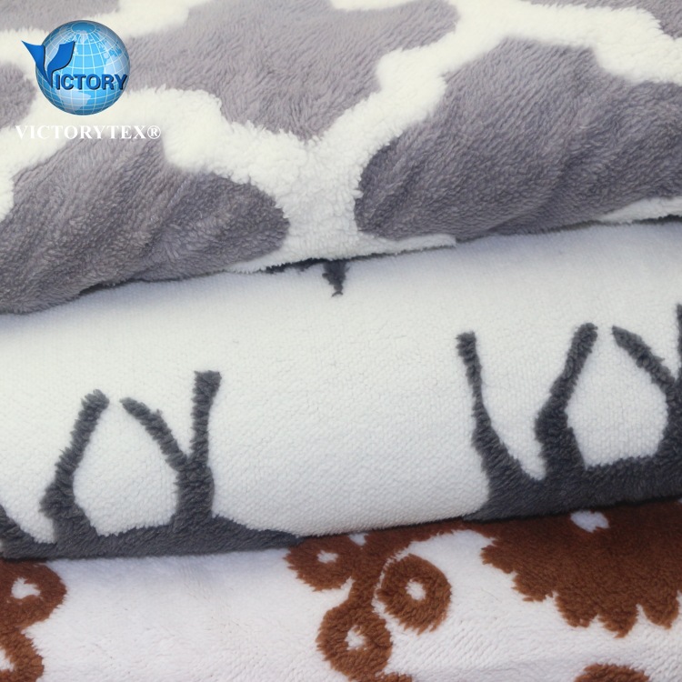 毛毯浴袍睡衣袍家纺面料色织阳离子大提花羊羔绒梳棉舒面舒棉绒布