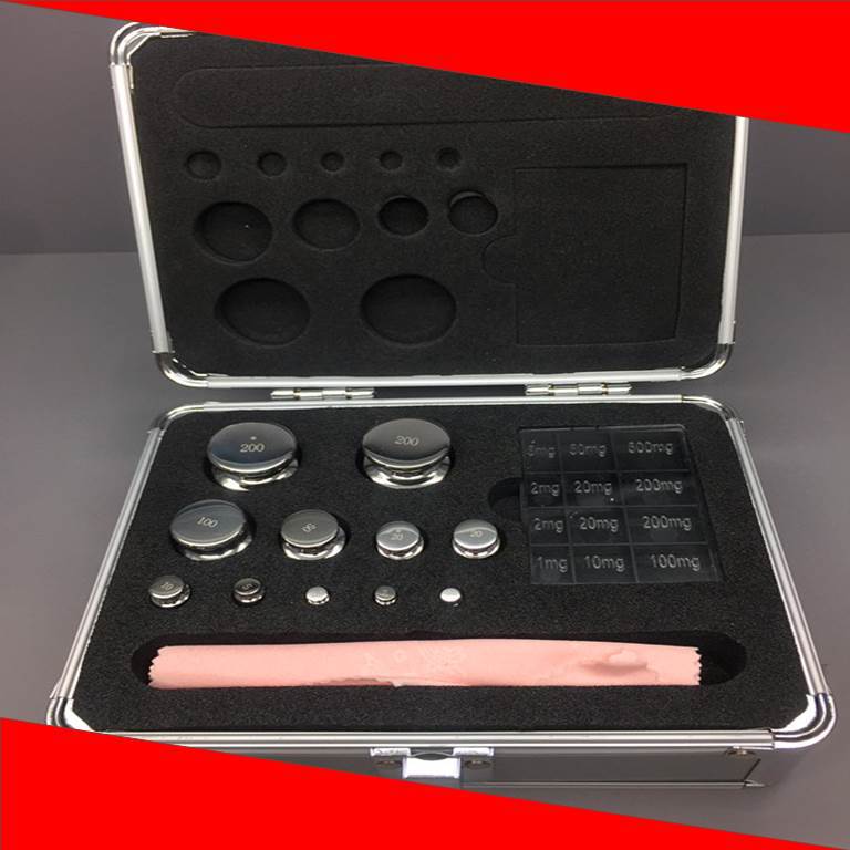 316L材质E2级1mg-200g套装砝码F1等级500g-1mg砝码组F2级铝盒砝码